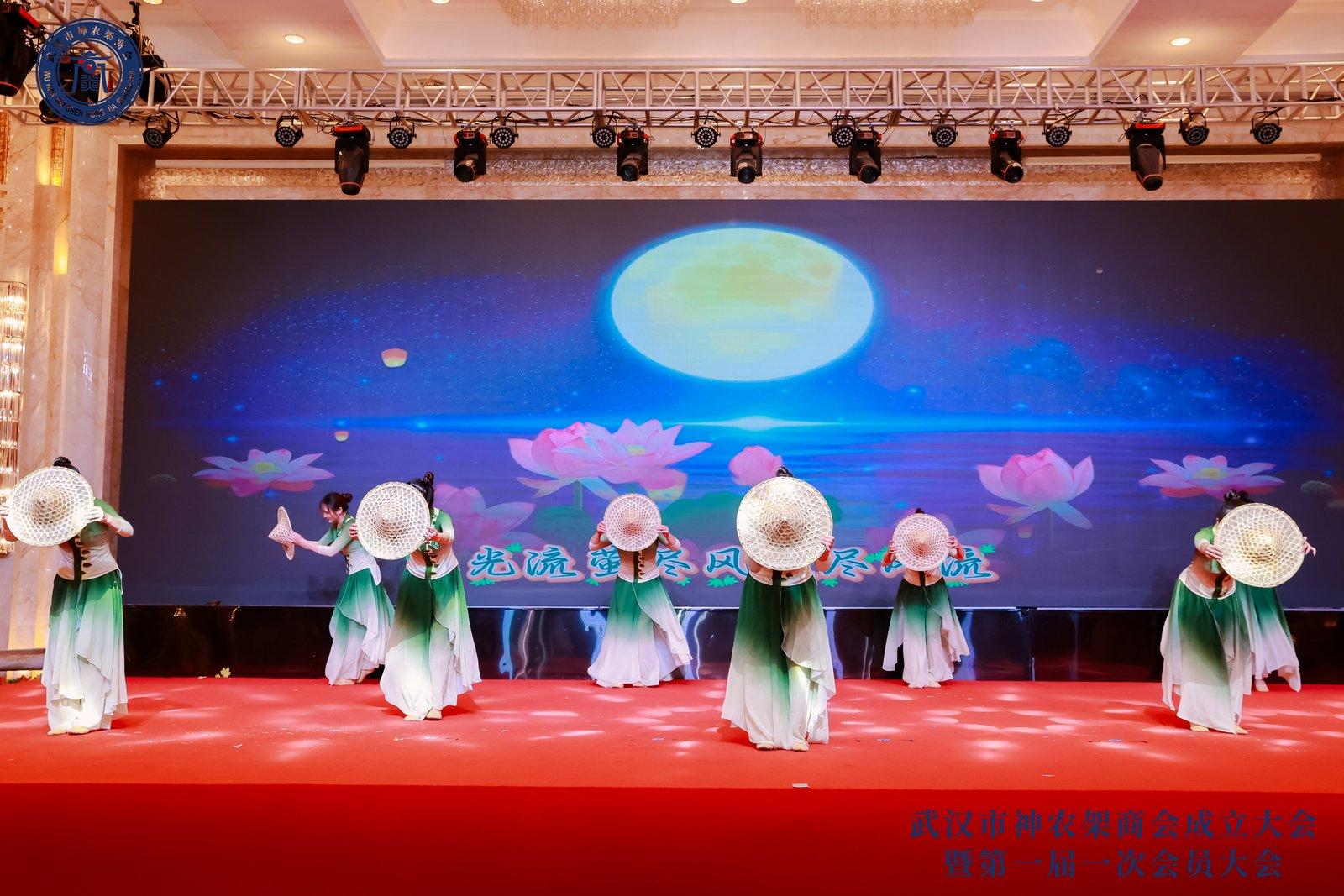 武汉市神农架商会成立大会现场文艺展演